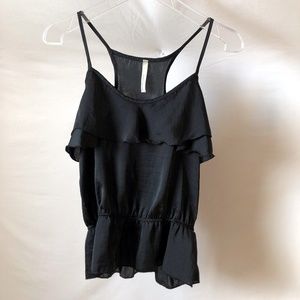 Paper Crane Ruffle Tank Size Medium